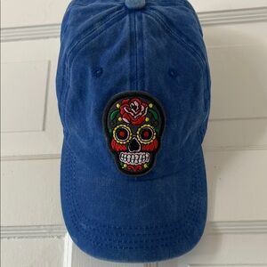 Blue Calavera Hat